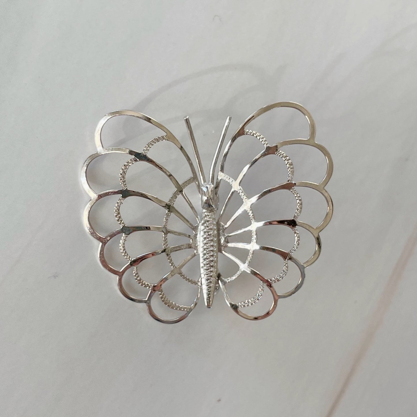 Mid-Century Bond Boyd Sterling Silver Butterfly Brooch