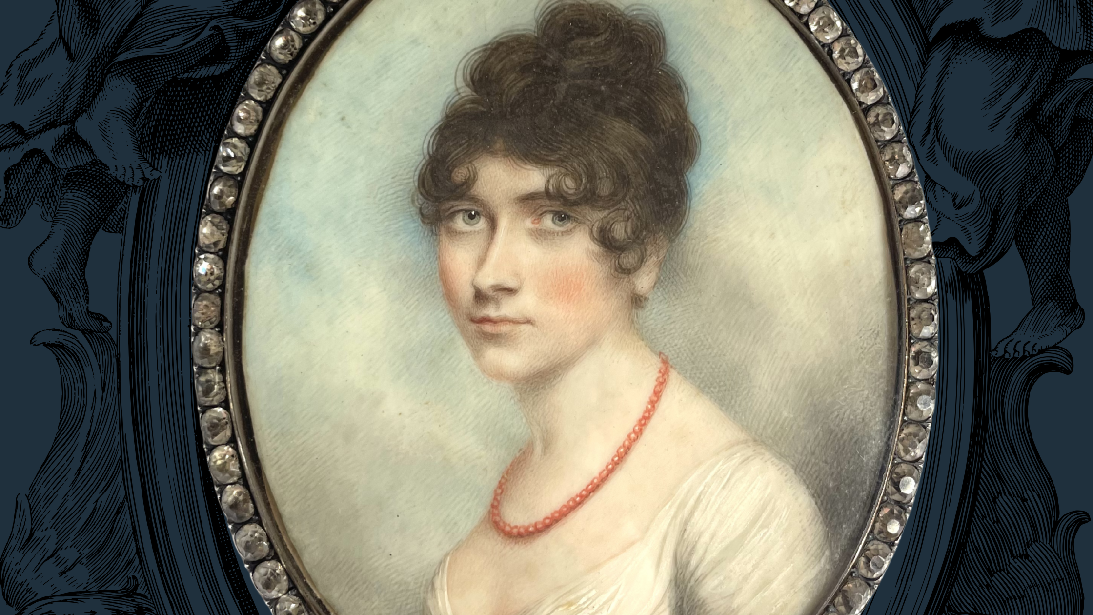 CCA's Current Digs: Regency-Era Girl with a Coral Necklace Miniature Portrait