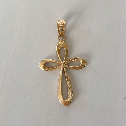 Vintage Michael Anthony 14k Yellow Gold Cross Pendant