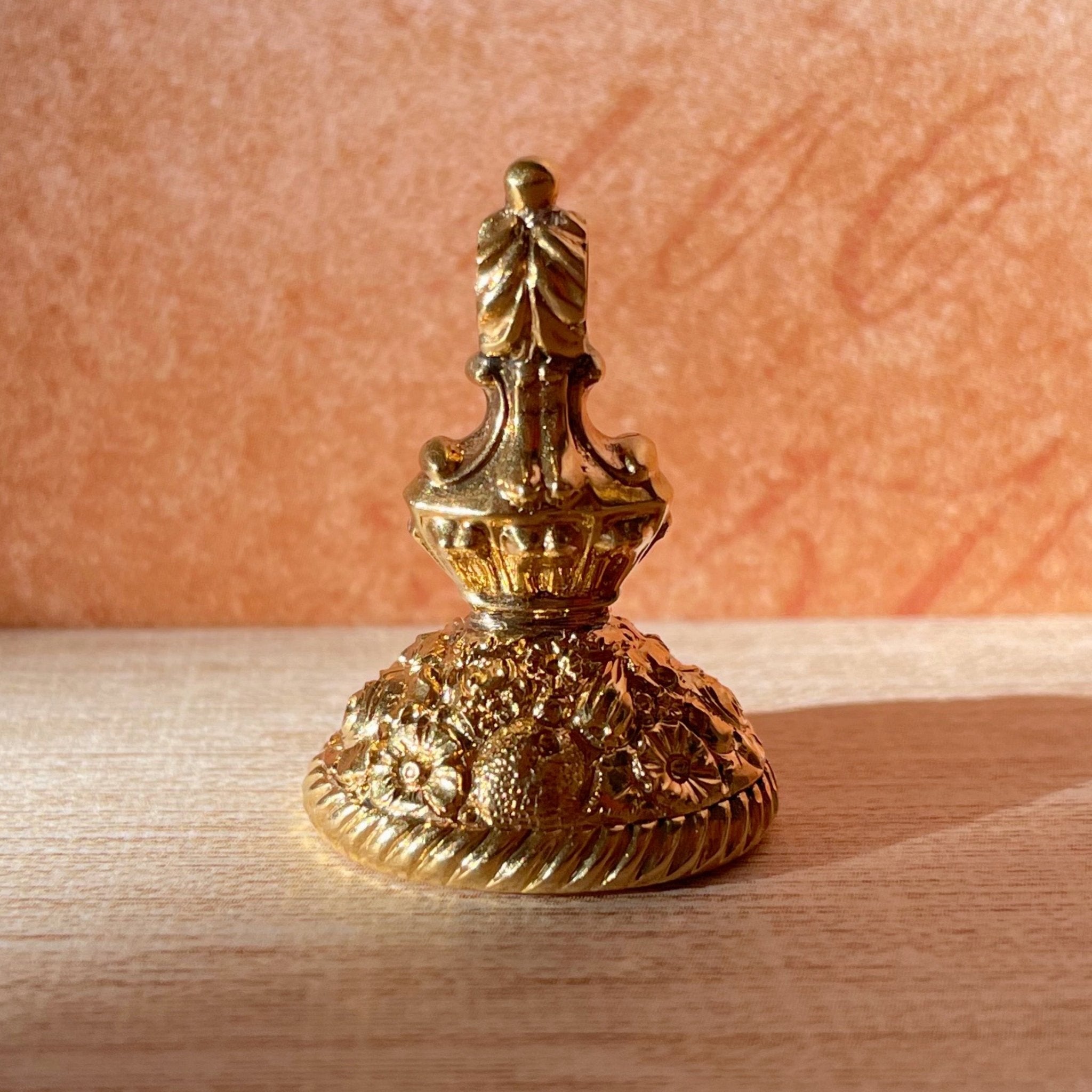 Antique Victorian 14k Gold Amethyst "Ladder of Virtues" Fob – Symbolic, Sentimental, Rare - Clover Collective Antiques