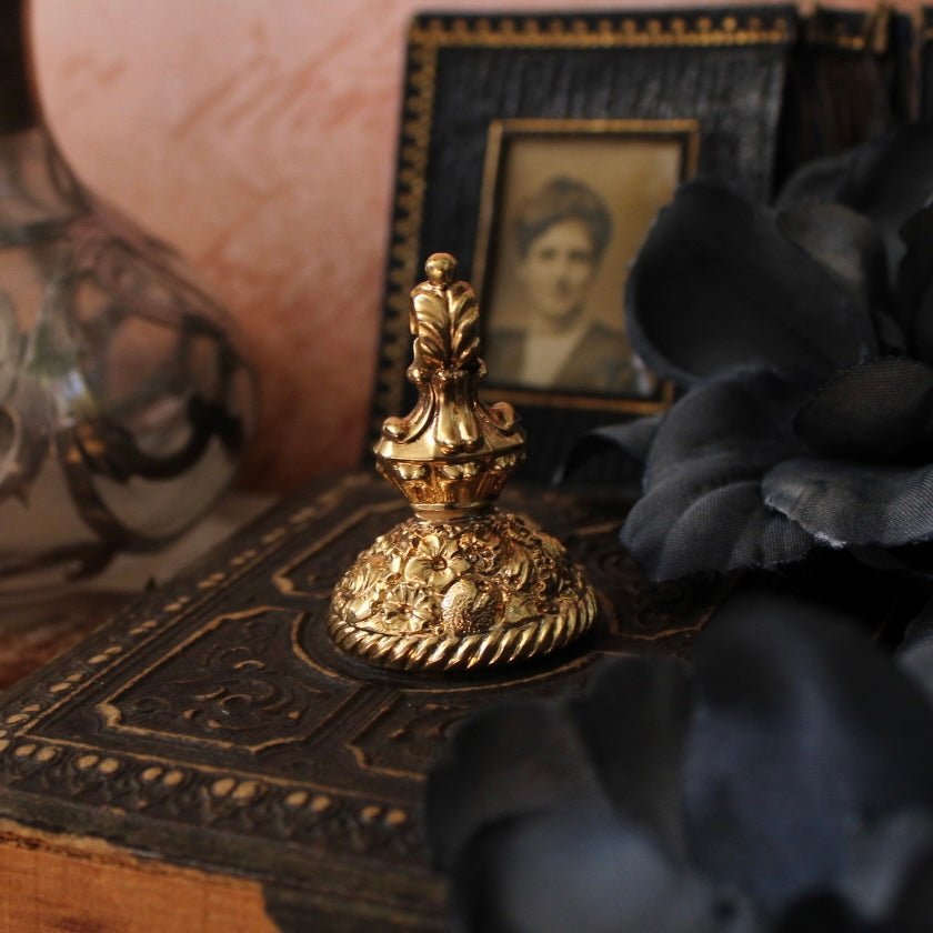 Antique Victorian 14k Gold Amethyst "Ladder of Virtues" Fob – Symbolic, Sentimental, Rare - Clover Collective Antiques