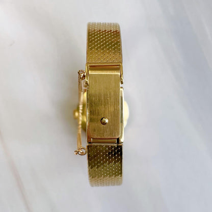 Mid-Century Zodiac 14k and 18k Solid Yellow Gold Manual Movement Wristwatch