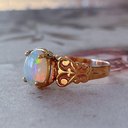 10k Rose Gold and Opal Ring