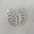Mid - Century Bond Boyd Sterling Silver Butterfly Brooch - Clover Collective Antiques