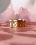 Victorian 10k Rose Gold Engraved Cigar Band - Clover Collective Antiques